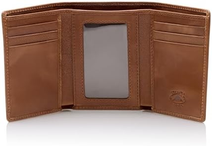 Amazon.com: POKOFO RFID Genuine Leather Card Holder Trifold Wallet