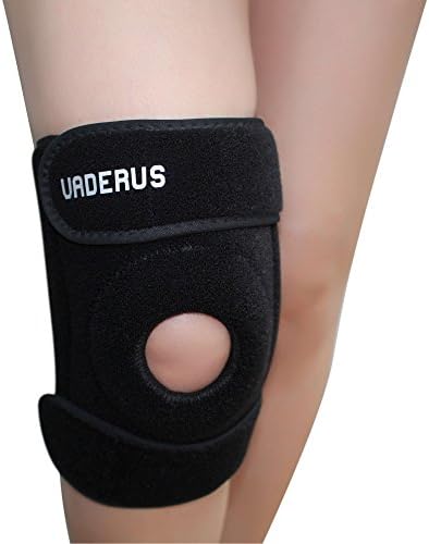Knee Brace Support By Vaderus - For ACL Injury, Meniscus Tear, Arthritis Pain - Breathable Neoprene - Open Patella Design - Freedom Of Movement - Stabilizing Protector Wrap For Sports &amp; Exercising