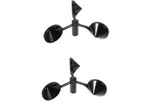 SUPVOX Anemometer Wind-Speed Monitoring Sensor with 3-Cup Wind Measurement Lightweight 5.90X5.90X4.88In Gauge Cup for Accurat