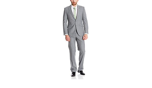 Macson Traje Hombre Gris ES 60: Amazon.es: Ropa