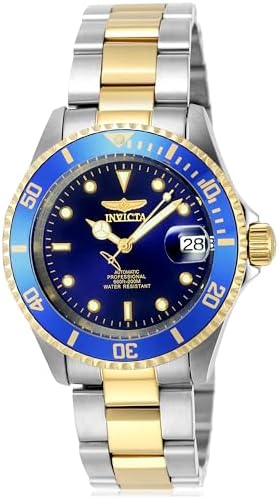 Amazon.com: Invicta Pro Diver Quartz Black Dial Two-Tone Men's