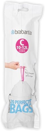 Brabantia Heavy Duty Perfect Fit Bin Liners 10-12 L 100 Bags 5 Packs view 2