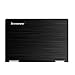 GADFLY Black Brushed Aluminum Skin Decal wrap Skin Case Compatible with Lenovo Yoga 710 15.6