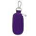 Hipiwe Essential Oil Key Chain Carrying Case - Holds 10 5/8 Dram (2 ml) Vials Bottles - Portable Essential Oils Keychain Pouch Kit Travel Bag for Oil Bottles(without bottles) (Purple)