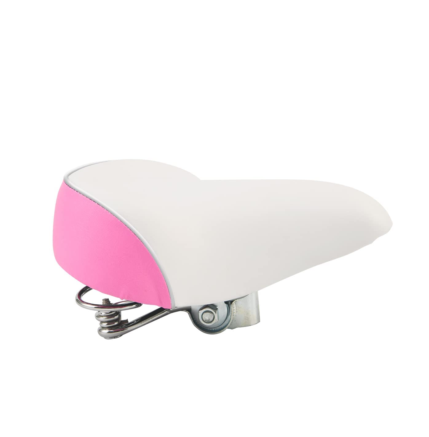 Wide Kids Bike Seat for Girls Bike, Purple & Pink