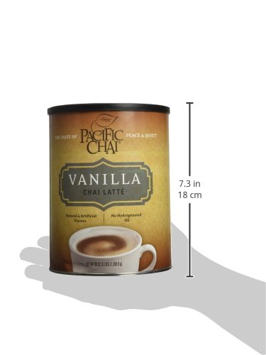 Pacific Chai Vanilla Instant Powdered Chai mix, 48oz canister