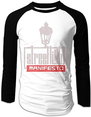 LOVEGIFTTO MEN Mens Streetlight Manifesto Punk Band Long Sleeve Comfort Raglan Tee Shirt
