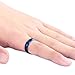 Classic Flat Polished Blue Titanium Steel Wedding Band Ring 6mm Width Size 4-14