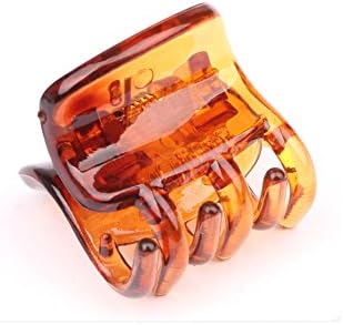 NEOWOO No-Slip Grip Jaw Clips Beauty Mini Claw Hair Clips, 1.9cm, 3 Count (Brown)