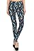 Leggings Depot High Waisted Camouflage & Multiple Print Leggings for Women-Full Length-R519, Peacock Feather, Plus Size