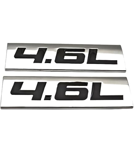 Pair Of 4.6L High Performance 3D Fender Emblem Badges – Self-Adhesive Car/Truck Decals (4.7 Inch) - View #2