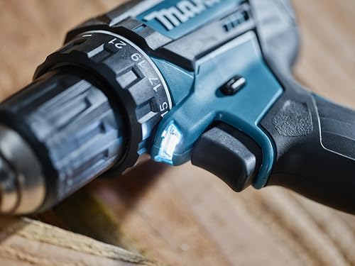 Makita DDF482RFJ Cordless Drill 18 V / 3.0 Ah, 2 Batteries and Charger in MAKPAC Black, Blue