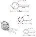 Fine Mesh Stainless Steel Strainers All Purpose Food Strainer and Colander Sieve for Superior Baking and Cooking Preparation - 3 Pack…