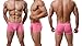Men's Silky Boxer Briefs Short Leg Underwear Pack Health to Wear, 6pack, Small