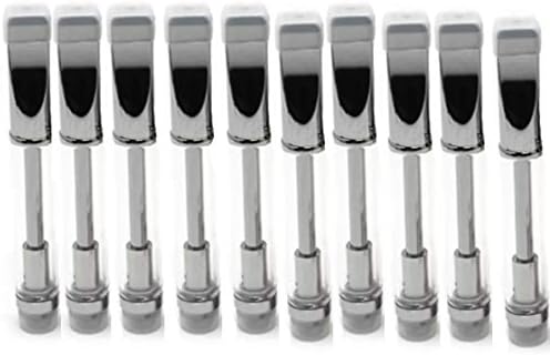 5/10 Pcs 0.5ml Wickless Cartridge O-i-l and D-i-s-t-i-l-l-a-t-e Acessaries For K-i-n-g-p-e-n (10pcs, Silver)