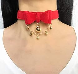 Handmade Gold Bean Choker Collar Necklace Lolita