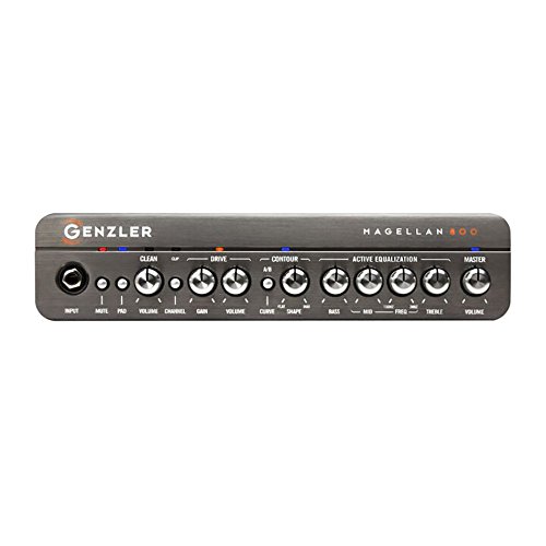 Genzler Magellan Bass Amp Head - Two Chan Pre, 400W/8 ohm, 800W/4ohm/2.67ohm