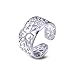 VIKI LYNN Toe Ring for Women 925 Sterling Silver Adjustable Open Ring Tail Ring Foot Jewelry Summer Beach Birthday Mother’s Day Valentine's Day Gift for Women, Friend, Her Silver