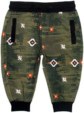 Decibel Ikat Camo Print Jogger Short Green L