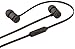 Amazon Basics in-Ear Headphones with Flat Cable and Universal Mic - Black