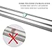 BRIOFOX Tension Shower Curtain Rod, Never Rust 304 Stainless Steel + Non-Fall Down (Classic Spring Tension/Super-large Non-slip Plate) Use for Bathroom Doorway Windows, 42-72 Inches