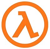 Half Life Lambda Decal Sticker for Car Bumper Window Laptop Wall (4''x4'', Orange)