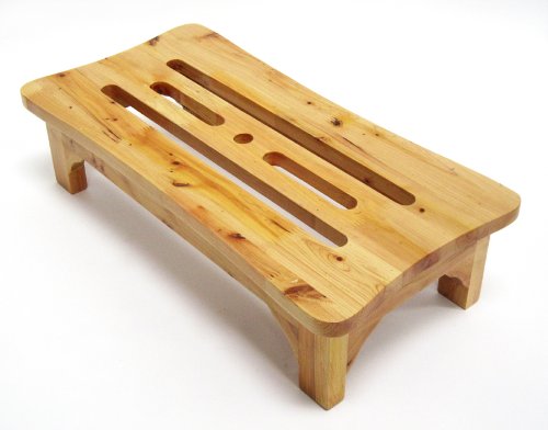 ALFI brand AB4408 24-Inch Solid Wood Stepping Stool for Easy Access