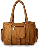 Marie Women's Hand Bag Maroon (mustard yellow)