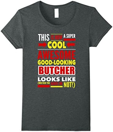 Womens Funny Statement T Shirt For Butchers Large Dark Heather