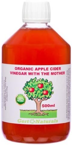 Organic Apple Cider Vinegar with the 'Mother', Raw &amp; Unfiltered, 500ml by Gert Naturals