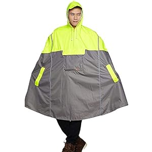 Freiesoldaten Men/Women Waterproof Cycling Rain Poncho Lightweight Outdoor Hiking Rain Cape Raincoat with Hood