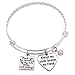 Melix Home Maid of Honor Gift Sister Bracelet Thank You For Standing By My Side Today and Always, Always My Sister Forever My Friend Bracelet Bridesmaid Bracelets