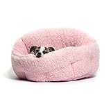 Best Friends by Sheri OrthoComfort Deep Dish Cuddler (20x20x12") - Self-Warming  Cat and Dog Bed, Pink