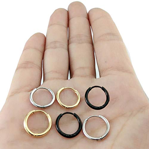 5 EACHLP+10mm+Cartilage+Earrings+Women