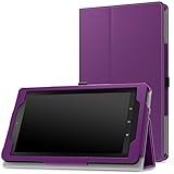 MoKo Case for Fire 2015 7 inch - Slim Folding Cover for Amazon Fire Tablet (7 inch Display - Previous 5th Generation, 2015 Release Only), PURPLE