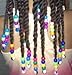 Crispy Collection Twinbead Bubble Ball Ponytail Elastics 10 Pieces (3 PACK, BT112)