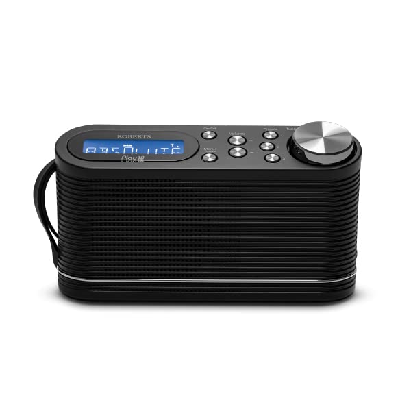 Roberts PLAY10 FM/DAB/DAB+ Digital Portable Radio, Black