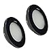 Dream lighting 12v LED RV Lights RV Interior Recessed Puck Light Fixtures 2W Warm White Black Shell, Pack of 2