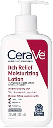 CeraVe Moisturizing Lotion for Itch Relief | 8 Ounce | Dry Skin Itch Relief Lotion with Pramoxine Hydrochlorid