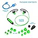 JLab Fit 2.0 Bluetooth Enabled Wireless Sports Earbuds, Bluetooth 4.1, 10mm Titanium Drivers, 6 Hour Battery Life, IP55 Sweatproof, Flexible Memory Wire, Green