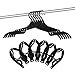 12 PCS Travel Hangers Cruise Ship Essentials Portable Folding Clothes Hangers Travel Accessories Foldable Clothes Drying Rack (Black)