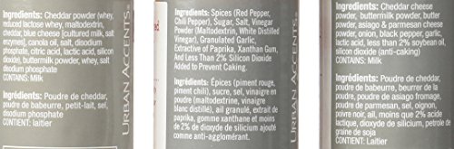 Urban Accents All Natural - Gluten Free - Non-GMO - Premium Popcorn Seasoning Variety 3 Pack - Cracked Pepper Asiago, Sizzling Sriracha, White Cheddar