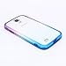 S4 Case, Samsung S4 Case,Galaxy S4 Case ,BAISRKE Purple and Blue Gradient TPU Soft Edge Bumper Case Rubber Silicone Skin Cover for Samsung Galaxy S4 I9500 I9505