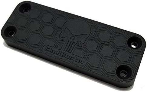 SkullBuster Gun Magnet Holster 2 Pack 43 Lbs Holder - Rubber Coated Magnetic Mount for Handgun Concealed Pistol Shotgun Rifle Revolver - in Car Vehicle Home Wall Bedside Desk Vault w/Adhesive Screws