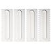 Kayaso Decorating Comb and Icing Smoother, 4 Pcs Cake Scraper Set.