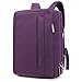 CoolBELL 17.3 Inches Convertible Laptop Messenger Bag Shoulder Bag Backpack Oxford Cloth Multi-Functional Briefcase for Women Laptop/MacBook (Purple)