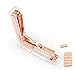 Acrylic Clear Desktop Stapler and Rose Gold with 1000 Staples,Modern Design Office Desk Accessory