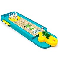 H2solution Mini Bowling Game Toy, Desktop Launcher Bowling Game, Intelligence Development and Stress Relief, Family Games for Kids and Adults