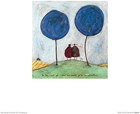 The Art Group The Day I Met You Art Print, Paper, Multi-Colour, 30 x 30 x 1.3 cm