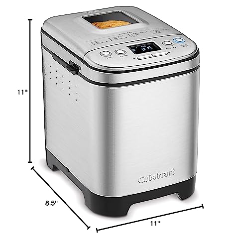 CUISINART CBK-110C COMPACT AUTOMATIC BREAD MAKER, STAINLESS STEEL